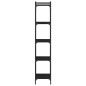 vidaXL Librería de 5 estantes madera de ingeniería negro 40x30x154 cm vidaXL Librería de 5 estantes madera de ingeniería negro 40x30x154 cm