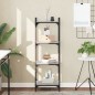 vidaXL Librería 4 estantes madera ingeniería gris Sonoma 40x30x120 cm vidaXL Librería 4 estantes madera ingeniería gris Sonoma 40x30x120 cm