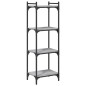 vidaXL Librería 4 estantes madera ingeniería gris Sonoma 40x30x120 cm vidaXL Librería 4 estantes madera ingeniería gris Sonoma 40x30x120 cm