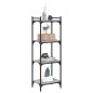vidaXL Librería 4 estantes madera ingeniería gris Sonoma 40x30x120 cm vidaXL Librería 4 estantes madera ingeniería gris Sonoma 40x30x120 cm