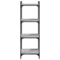vidaXL Librería 4 estantes madera ingeniería gris Sonoma 40x30x120 cm vidaXL Librería 4 estantes madera ingeniería gris Sonoma 40x30x120 cm