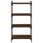 vidaXL Librería 4 estantes madera ingeniería roble marrón 60x30x120 cm vidaXL Librería 4 estantes madera ingeniería roble marrón 60x30x120 cm
