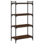 vidaXL Librería 4 estantes madera ingeniería roble marrón 60x30x120 cm vidaXL Librería 4 estantes madera ingeniería roble marrón 60x30x120 cm