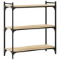 vidaXL Librería 3 estantes madera ingeniería roble Sonoma 80x30x86 cm vidaXL Librería 3 estantes madera ingeniería roble Sonoma 80x30x86 cm