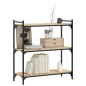 vidaXL Librería 3 estantes madera ingeniería roble Sonoma 80x30x86 cm vidaXL Librería 3 estantes madera ingeniería roble Sonoma 80x30x86 cm