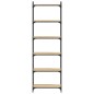vidaXL Librería 6 estantes madera ingeniería roble Sonoma 60x30x188 cm