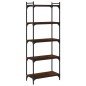 vidaXL Librería 5 estantes madera ingeniería roble marrón 60x30x154 cm vidaXL Librería 5 estantes madera ingeniería roble marrón 60x30x154 cm