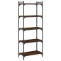 vidaXL Librería 5 estantes madera ingeniería roble marrón 60x30x154 cm vidaXL Librería 5 estantes madera ingeniería roble marrón 60x30x154 cm