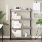 vidaXL Librería 4 estantes madera ingeniería gris Sonoma 80x30x120 cm vidaXL Librería 4 estantes madera ingeniería gris Sonoma 80x30x120 cm