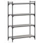 vidaXL Librería 4 estantes madera ingeniería gris Sonoma 80x30x120 cm vidaXL Librería 4 estantes madera ingeniería gris Sonoma 80x30x120 cm