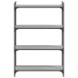 vidaXL Librería 4 estantes madera ingeniería gris Sonoma 80x30x120 cm vidaXL Librería 4 estantes madera ingeniería gris Sonoma 80x30x120 cm