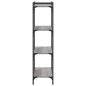 vidaXL Librería 4 estantes madera ingeniería gris Sonoma 80x30x120 cm vidaXL Librería 4 estantes madera ingeniería gris Sonoma 80x30x120 cm