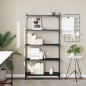 vidaXL Librería de 5 estantes madera de ingeniería negro 80x30x154 cm vidaXL Librería de 5 estantes madera de ingeniería negro 80x30x154 cm