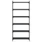 vidaXL Librería de 6 estantes madera de ingeniería negro 80x30x188 cm vidaXL Librería de 6 estantes madera de ingeniería negro 80x30x188 cm
