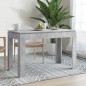 vidaXL Mesa de comedor madera de ingeniería gris hormigón 120x60x76 cm vidaXL Mesa de comedor madera de ingeniería gris hormigón 120x60x76 cm