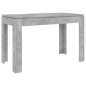 vidaXL Mesa de comedor madera de ingeniería gris hormigón 120x60x76 cm vidaXL Mesa de comedor madera de ingeniería gris hormigón 120x60x76 cm