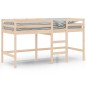 vidaXL Cama alta de niños escalera madera maciza pino 80x200 cm