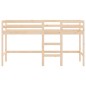 vidaXL Cama alta de niños escalera madera maciza pino 80x200 cm