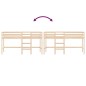vidaXL Cama alta de niños escalera madera maciza pino 80x200 cm