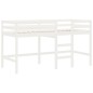 vidaXL Cama alta de niños escalera madera maciza pino blanco 90x200 cm vidaXL Cama alta de niños escalera madera maciza pino blanco 90x200 cm
