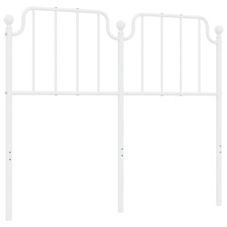vidaXL Cabecero de metal blanco 120 cm