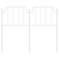 vidaXL Cabecero de metal blanco 120 cm vidaXL Cabecero de metal blanco 120 cm