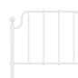 vidaXL Cabecero de metal blanco 120 cm vidaXL Cabecero de metal blanco 120 cm