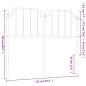 vidaXL Cabecero de metal blanco 120 cm vidaXL Cabecero de metal blanco 120 cm