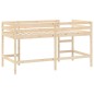 vidaXL Cama alta de niños con escalera madera maciza pino 90x190 cm vidaXL Cama alta de niños con escalera madera maciza pino 90x190 cm
