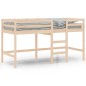 vidaXL Cama alta de niños con escalera madera maciza pino 90x190 cm