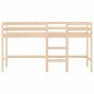 vidaXL Cama alta de niños con escalera madera maciza pino 90x190 cm