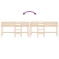 vidaXL Cama alta de niños con escalera madera maciza pino 90x190 cm