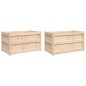 vidaXL Jardineras de exterior 2 unidades madera maciza de pino vidaXL Jardineras de exterior 2 unidades madera maciza de pino