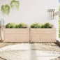 vidaXL Jardineras de exterior 2 unidades madera maciza de pino vidaXL Jardineras de exterior 2 unidades madera maciza de pino