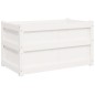 vidaXL Jardineras de exterior 2 unidades madera maciza de pino blanco vidaXL Jardineras de exterior 2 unidades madera maciza de pino blanco