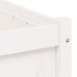 vidaXL Jardineras de exterior 2 unidades madera maciza de pino blanco vidaXL Jardineras de exterior 2 unidades madera maciza de pino blanco