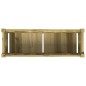 vidaXL Jardinera de madera de pino impregnada 90x31x31 cm vidaXL Jardinera de madera de pino impregnada 90x31x31 cm