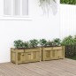 vidaXL Jardineras de exterior 2 unidades madera impregnada de pino vidaXL Jardineras de exterior 2 unidades madera impregnada de pino