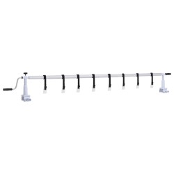 vidaXL Enrollacobertor de piscina con base de plástico