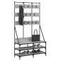 vidaXL Perchero con zapatero gris Sonoma 100x40x184 cm vidaXL Perchero con zapatero gris Sonoma 100x40x184 cm