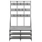 vidaXL Perchero con zapatero gris Sonoma 100x40x184 cm vidaXL Perchero con zapatero gris Sonoma 100x40x184 cm