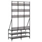 vidaXL Perchero con zapatero gris Sonoma 100x40x184 cm vidaXL Perchero con zapatero gris Sonoma 100x40x184 cm
