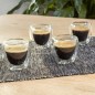HI Vasos de café expreso de doble pared 4 unidades transparente 80 ml HI Vasos de café expreso de doble pared 4 unidades transparente 80 ml