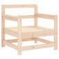 vidaXL Sillones de jardín 2 unidades madera maciza de pino