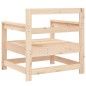 vidaXL Sillones de jardín 2 unidades madera maciza de pino