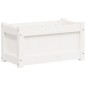 vidaXL Jardinera de madera maciza de pino blanca 60x31x31 cm