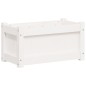 vidaXL Jardinera de madera maciza de pino blanca 60x31x31 cm