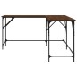 vidaXL Escritorio madera de ingeniería roble marrón 149x149x75 cm vidaXL Escritorio madera de ingeniería roble marrón 149x149x75 cm