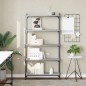 vidaXL Librería 5 estantes madera ingeniería gris Sonoma 80x30x154 cm vidaXL Librería 5 estantes madera ingeniería gris Sonoma 80x30x154 cm