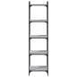 vidaXL Librería 5 estantes madera ingeniería gris Sonoma 40x30x154 cm vidaXL Librería 5 estantes madera ingeniería gris Sonoma 40x30x154 cm